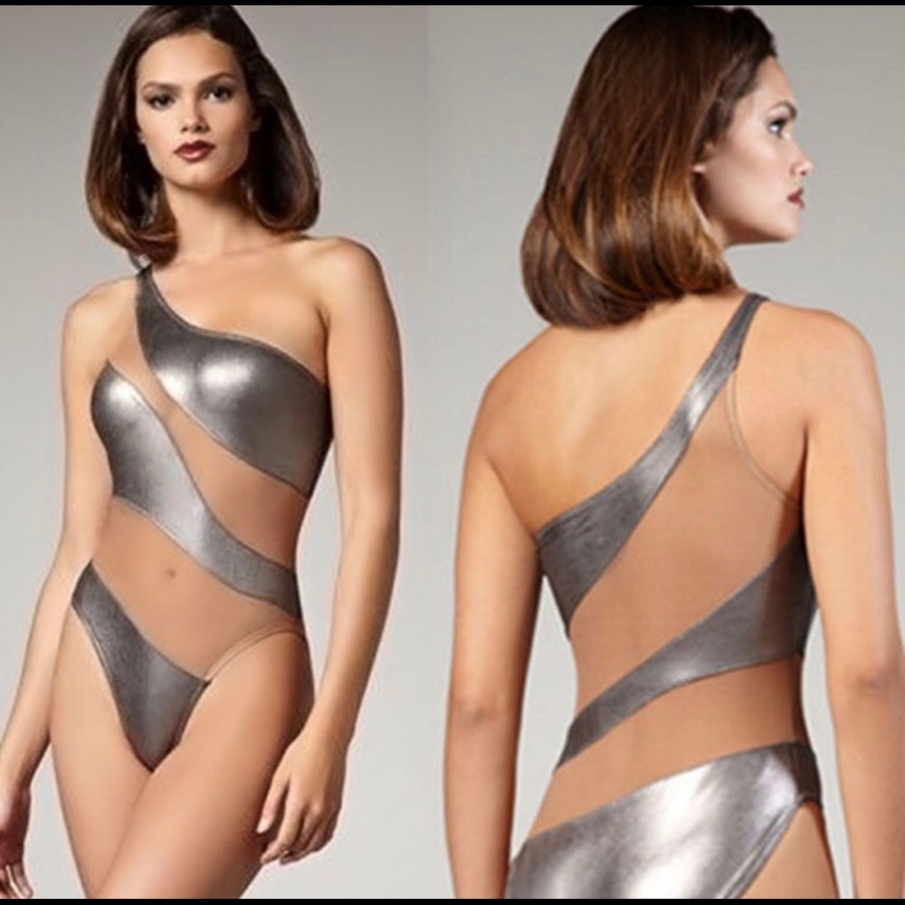 Bodysuit silver nude